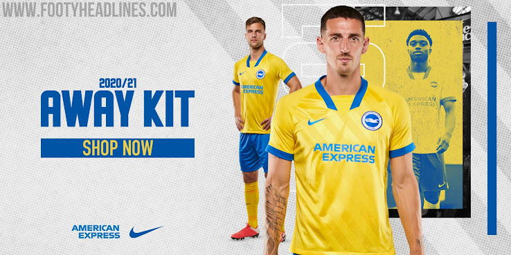 Brighton & Hove Albion 20-21 Away Kit Released - Footy Headlines